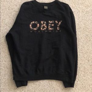 Obey Worldwide Graphic Crewneck Sweater